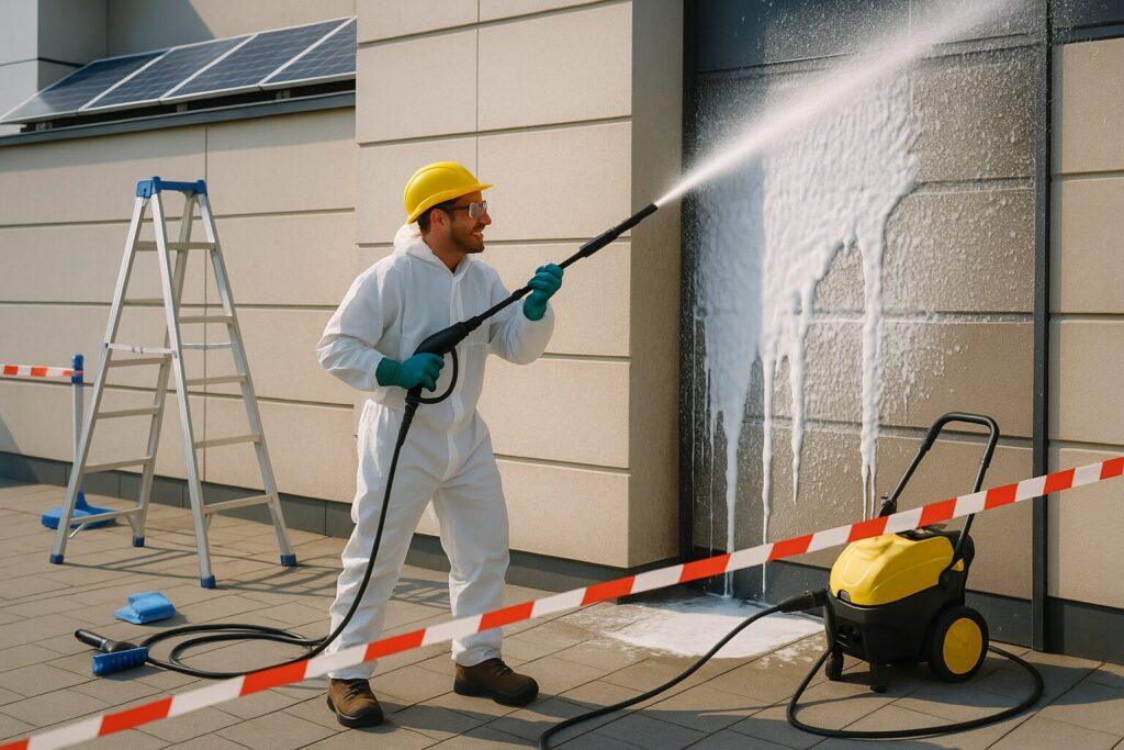 Chemiefreie Gebäudereinigung – Softwash Pro