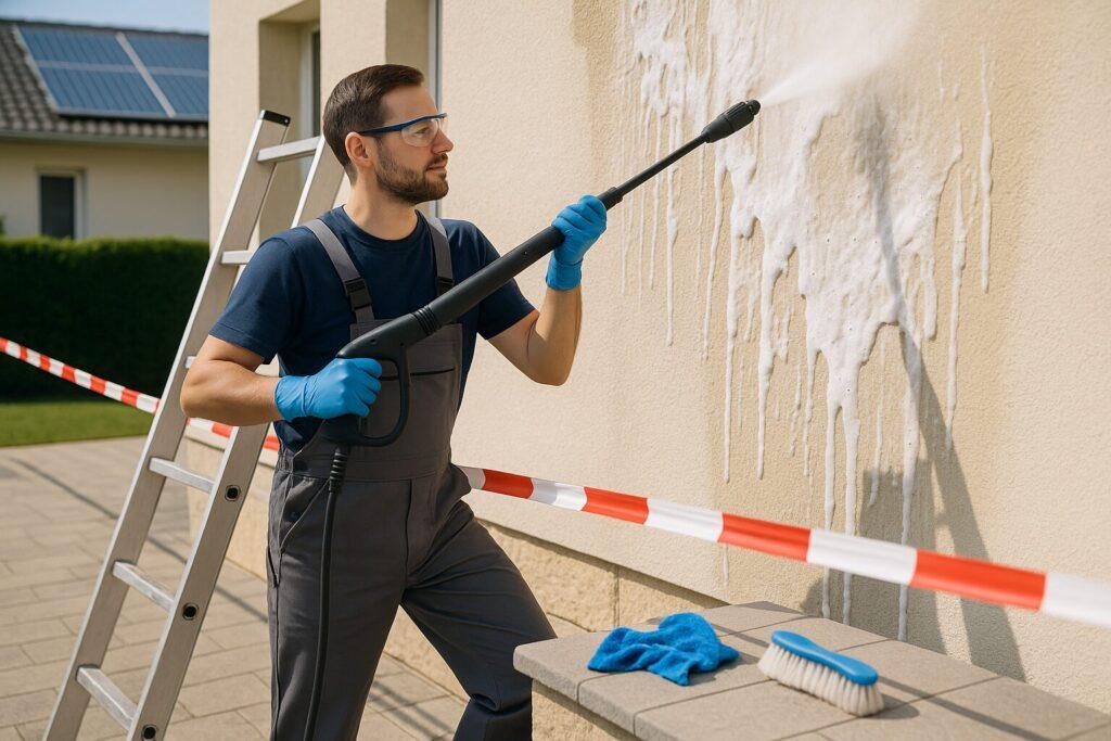 Garantierte Fassadenpflege – Softwash Pro
