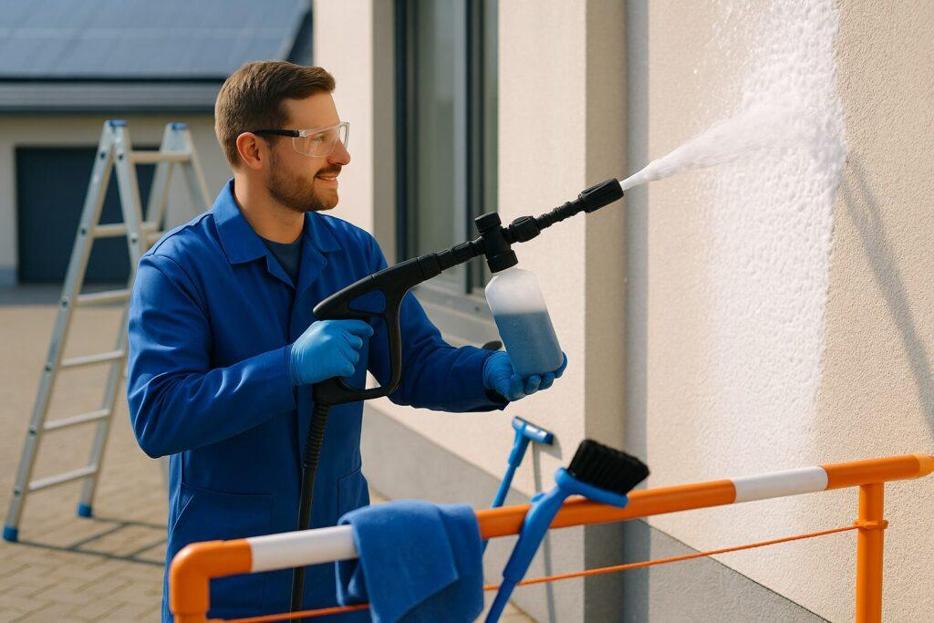 Umweltschonende Reinigung – Softwash Pro